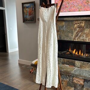 Altrd State Elegant White Lace Jumpsuit